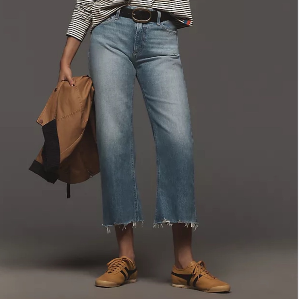 PAIGE Light Blue Cropped Jeans